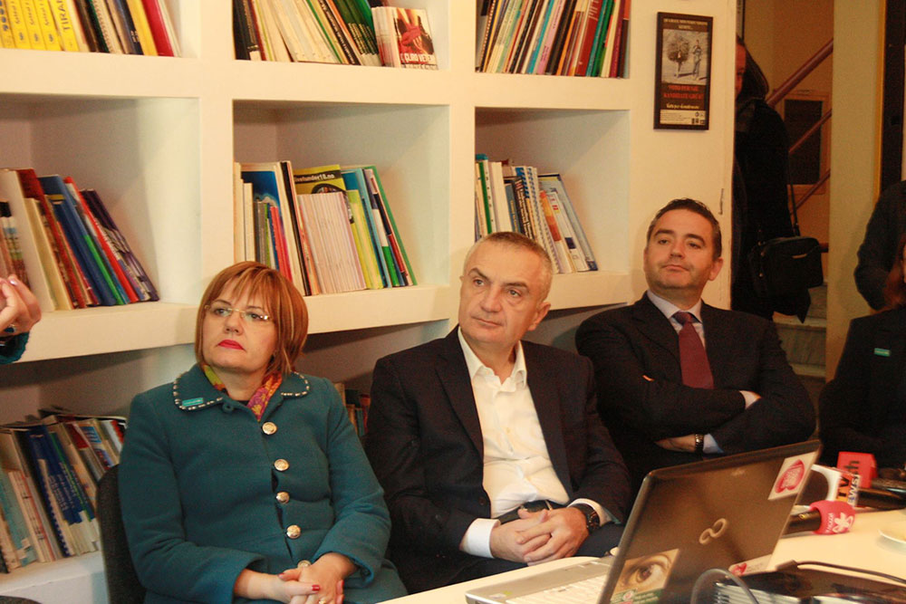 Speaker of the Albanian Parliament...